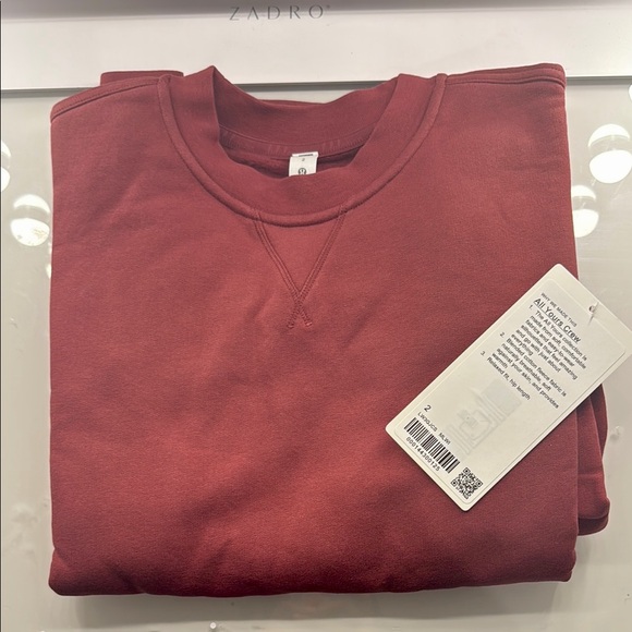 lululemon athletica Red Crewneck Sweater
